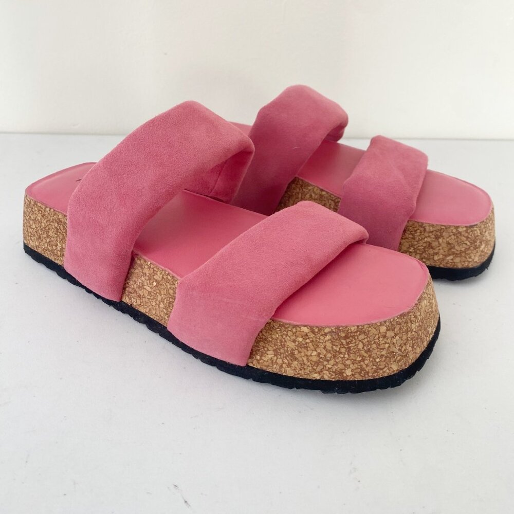 New Free People Fairmont Sandals Platforms Shoes Pink